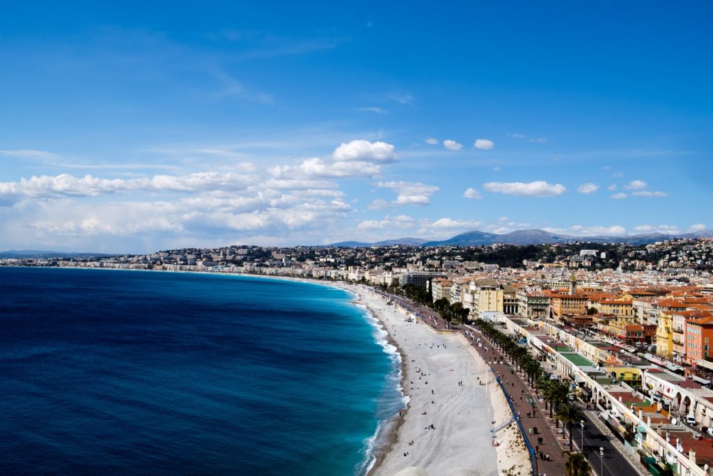 Panorama de Nice sur la Côte d'Azur